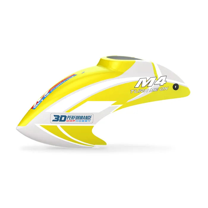 OSHM4061Y OMP M4 Helicopter Canopy - Racing Yellow