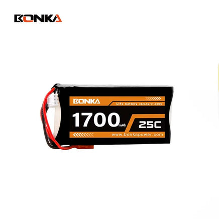 BONKA 1700mAh 25C 2S LiFe Battery-Mad 4 Heli