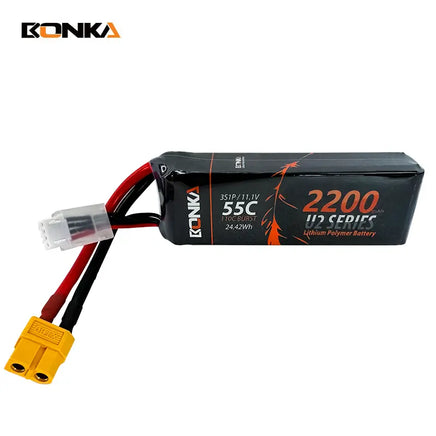 BONKA 2200mAh 55C 3S LiPo Battery (XT60)-Mad 4 Heli