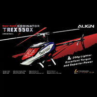 RH55E18X Align T-REX 550X Dominator Super Combo (DS820M/DS825M Servos)-Mad 4 Heli