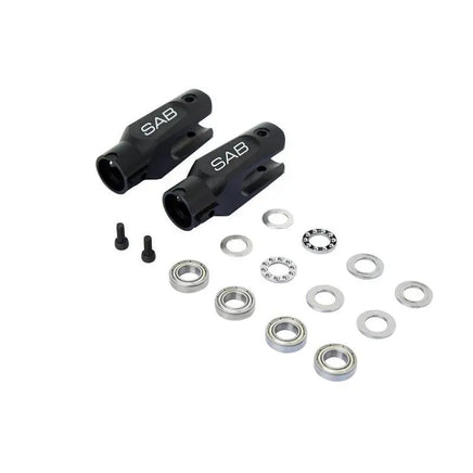 H0719BM-S - Aluminum Main Blade Grip Black Matte - Goblin Urukay/Comet-Mad 4 Heli
