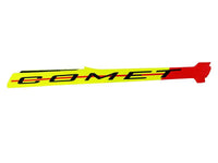 H0880-S Carbon Fiber Tail Boom Yellow/Red - Goblin Comet (Special Order)-Mad 4 Heli