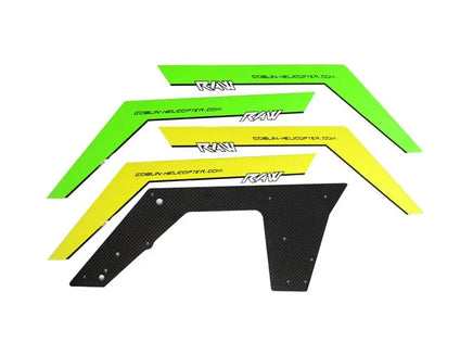 H1344-S CF RAW 700 Lower Side Frame-Mad 4 Heli