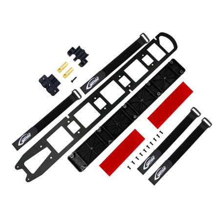 H2053-S G10 Battery Tray Set with Battery Connector-Mad 4 Heli