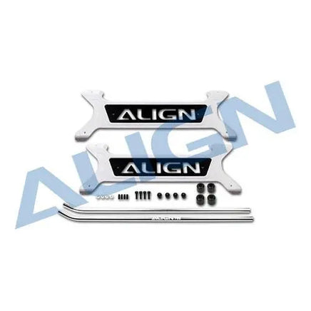 H80F003XXW Align Trex 800E PRO Landing Skid-White-Mad 4 Heli