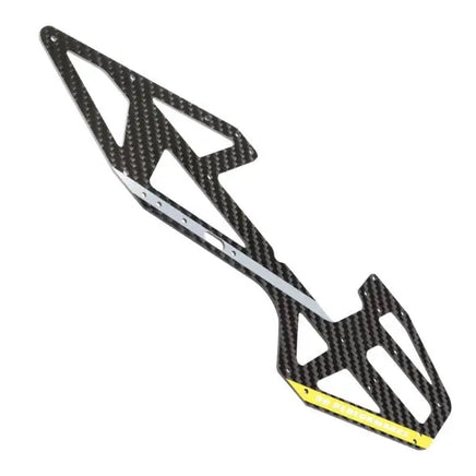 OSHM4014Y-L OMPHOBBY M4 Left Main Frame – Racing Yellow-Mad 4 Heli