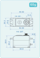 TS-RD1 THETA Razor-D1 NFC HV Low Profile Brushless Servo-Mad 4 Heli