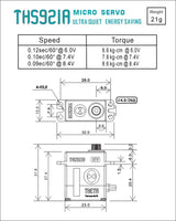 THETA THS921A HV Micro Coreless Servo-Mad 4 Heli