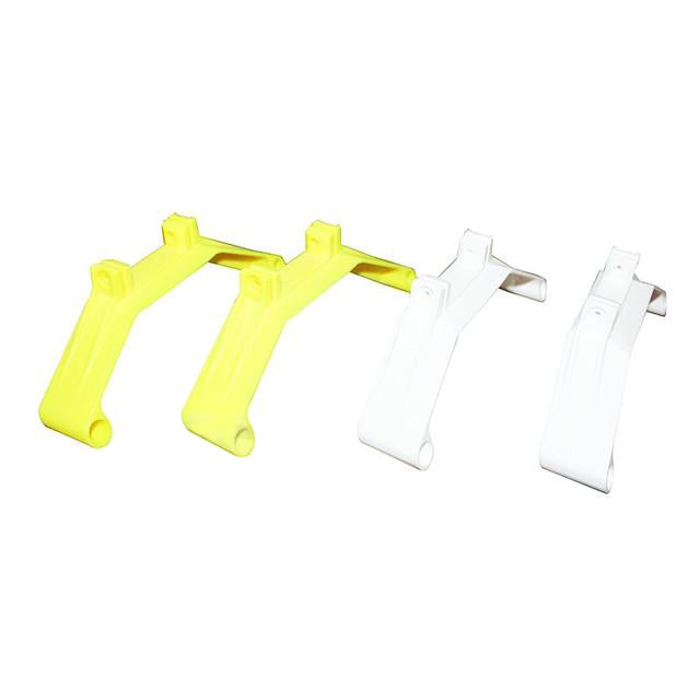 H0449C-S - PLASTIC LANDING GEAR SUPPORT WHITE & YELLOW