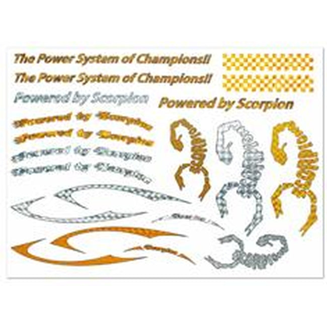 Scorpion Water Slide Decal 002 (A4 Size)