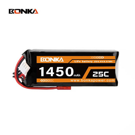 BONKA 1450mAh 25C 2S LiFe Battery-Mad 4 Heli