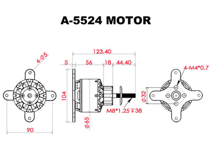 Scorpion A-5524-205kv (Special Order)-Mad 4 Heli