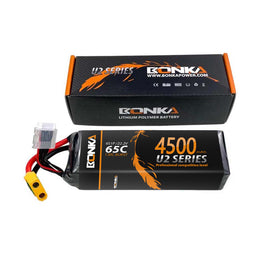 BONKA 4500mAh 65C 6S Lipo Battery-Mad 4 Heli