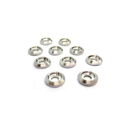 H0007-S Goblin 500/580/630/700/770 Aluminum Finishing Washers (10pcs)-Mad 4 Heli