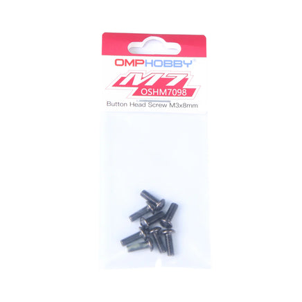 OSHM7098 OMPHOBBY M7 Button Head Screw M3x8-Mad 4 Heli