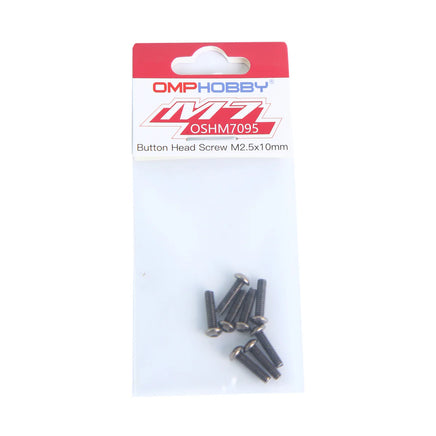 OSHM7095 OMPHOBBY M7 Button Head Screw M2.5x10-Mad 4 Heli