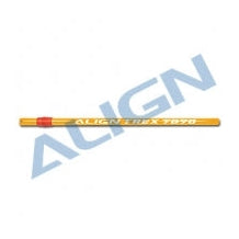 HB70T008XEW Align TB70 Carbon Fiber Tail Boom - Yellow-Mad 4 Heli