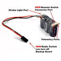 AAVXG0119-V3 XGuard Plus C30 V3 Power Backup System 30F w/Telemetry, Alarm, Remote Off & Radio Switch ports-Mad 4 Heli