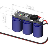 AAVXG0119-V3 XGuard Plus C30 V3 Power Backup System 30F w/Telemetry, Alarm, Remote Off & Radio Switch ports-Mad 4 Heli