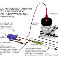 AAVXG0201-ICE4 XGlow ICE-V4 (12V Compatible) igniter with Anti-Engine Runaway, Radio Switch & Locator buzzer-Mad 4 Heli