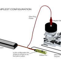 AAVXG0201-ICE4 XGlow ICE-V4 (12V Compatible) igniter with Anti-Engine Runaway, Radio Switch & Locator buzzer-Mad 4 Heli
