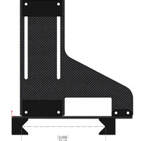 AAVXG0450 Ultra-High precision carbon fiber Pitch Gauge phone holder for the IRCHA App-Mad 4 Heli