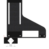 AAVXG0450 Ultra-High precision carbon fiber Pitch Gauge phone holder for the IRCHA App-Mad 4 Heli