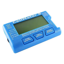 AOKoda CellMeter 8 Digital Multifunctional Battery Tester Servo Checker for 2S-8S High Capacity Battery Tester-Mad 4 Heli