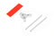 04962 Antenna support flat mounting, white-Mad 4 Heli