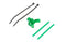04967 Antenna support for tailboom, green-Mad 4 Heli
