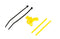 04965 Antenna support for tailboom, yellow-Mad 4 Heli