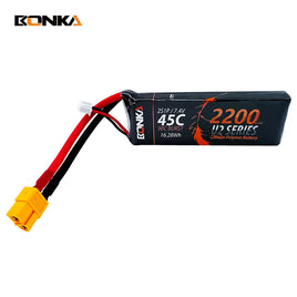 BONKA 2200mAh 45C 2S LiPo Battery (XT60)-Mad 4 Heli