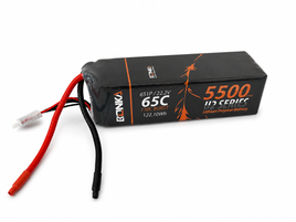 BONKA 5500mAh 65C 6S 22.2V Lipo Battery (No Connector)-Mad 4 Heli