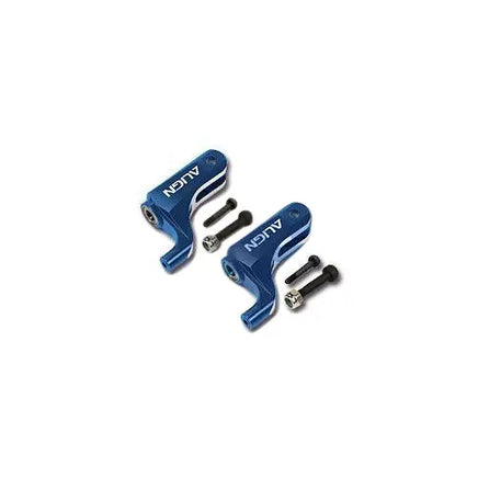 H45164QN Align Trex 450 DFC Main Rotor Holder Set/Blue-Mad 4 Heli