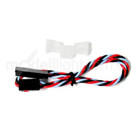 Dualsky servo extension lead, 300mm, Heavy Duty twisted suit JR, Futaba, Hitec-Mad 4 Heli