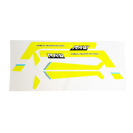 H1939-S RAW 500 RAW500 STICKER SET YELLOW-Mad 4 Heli