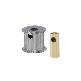 H0175-25-S - ALUMINUM MOTOR PULLEY 25T (FOR 6/8MM MOTOR SHAFT) - GOBLIN 770/GOBLIN 700 COMPETITION-Mad 4 Heli