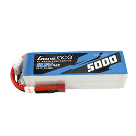 Gens Ace 5S 5000mAh 18.5V 45C Soft Case LiPo Battery (Deans) Backorder-Mad 4 Heli