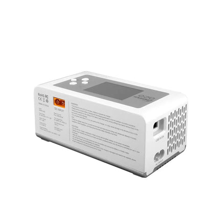 GensAce Imars Dual Channel AC200W/DC300Wx2 Balance Charger White (Due 18th July)-Mad 4 Heli