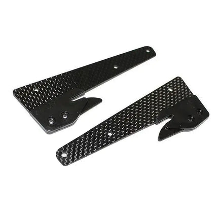 H0694-S - CARBON FIBER FRONT LANDING GEAR SUPPORT - GOBLIN BLACK THUNDER-Mad 4 Heli