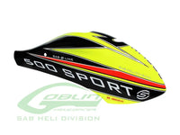 H0958-S Yellow Canopy Goblin 500 Sport 2018 (Special Order)-Mad 4 Heli