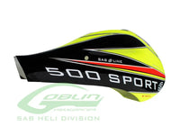 H0958-S Yellow Canopy Goblin 500 Sport 2018 (Special Order)-Mad 4 Heli