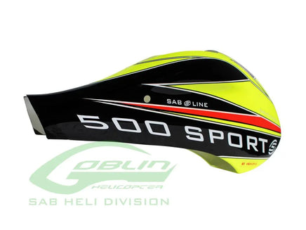 H0958-S Yellow Canopy Goblin 500 Sport 2018 (Special Order)-Mad 4 Heli