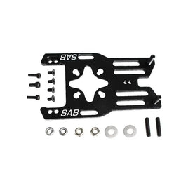 H1215-S Kraken 580 Aluminum Motor Mount Black Matte-Mad 4 Heli