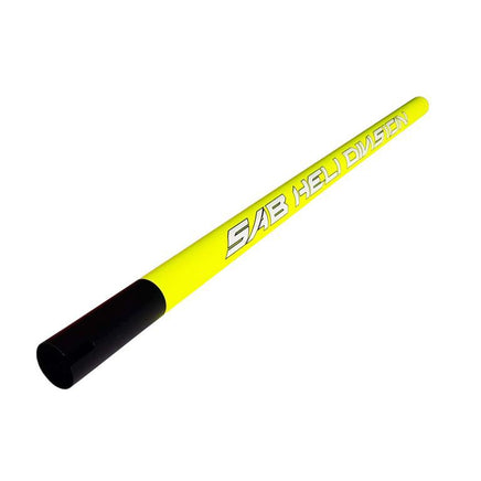 H1428-S RAW ALUMINUM BOOM YELLOW-Mad 4 Heli