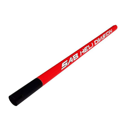 H1429-S RAW ALUMINUM BOOM RED-Mad 4 Heli