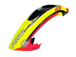 H1698-S RAW 580 Nitro Canopy Yellow/Red-Mad 4 Heli