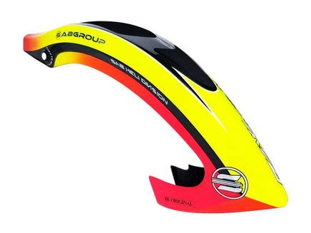 H1698-S RAW 580 Nitro Canopy Yellow/Red-Mad 4 Heli
