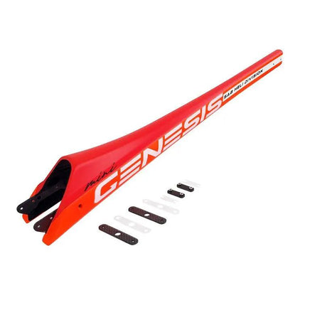 H2176-S Carbon Fiber Boom Matte Orange-Mad 4 Heli