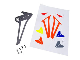 H2211-S Carbon Fiber Tail Fin Mini Genesis-Mad 4 Heli